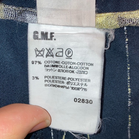 Y2K MISSONI Pinstripe Low Rise Flare Cuffed Dark Navy Trousers SZ: 6 - Picture 8 of 13